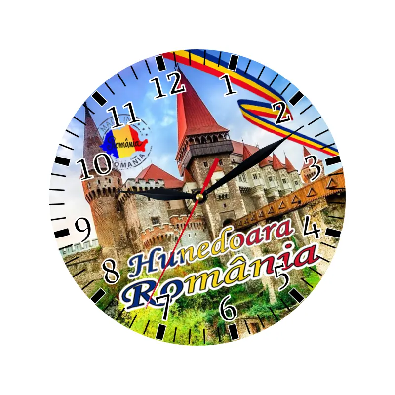 Hunedoara romania, ceas lemn de perete, model 41